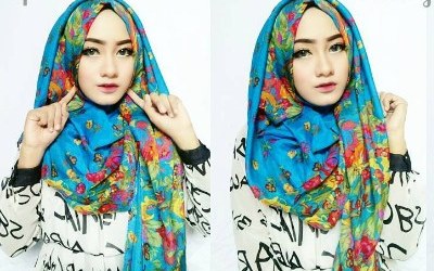 Model Hijab Segi Empat Buat Lebaran