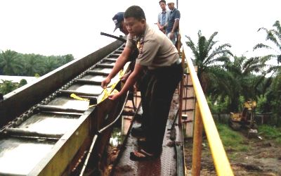 Karyawan PT LBPI Tewas Tergiling Mesin Pembuangan Tankos