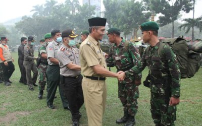 108 Prajurit TNI Siap Padamkan Karhutla di Pekanbaru