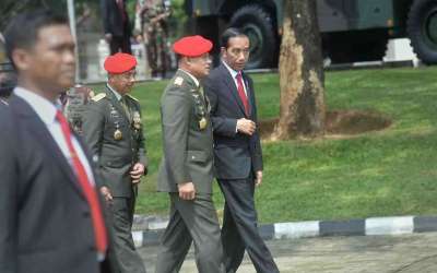 Presiden Jokowi Safari ke Paskhas dan Secapa AD
