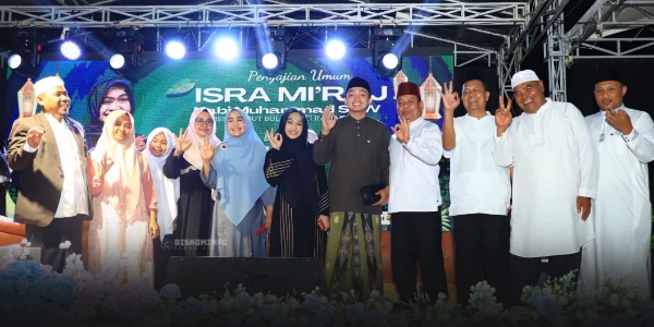 Ribuan Jamaah Hadiri Peringatan Isra Mi'raj di Mesjid At-Taqwa, Wabup: Perkuat Iman dan Ukhuwah