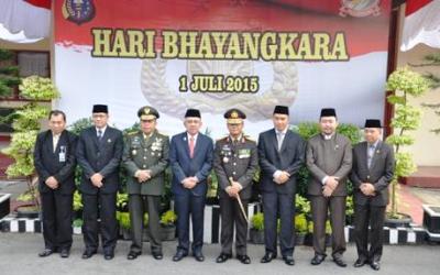 Danrem 031/Wirabima Hadiri HUT Bhayangkara ke 69