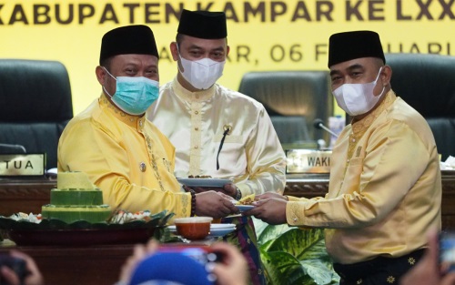 Paripurna HUT Kabupaten Kampar Ke-71 Tahun 2021