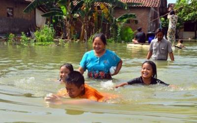 Curah Hujan Tinggi, Banjir di Kudus Kembali Naik