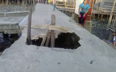 Berlobang, Jalan di Panipahan Ini Telah Mekan Korban