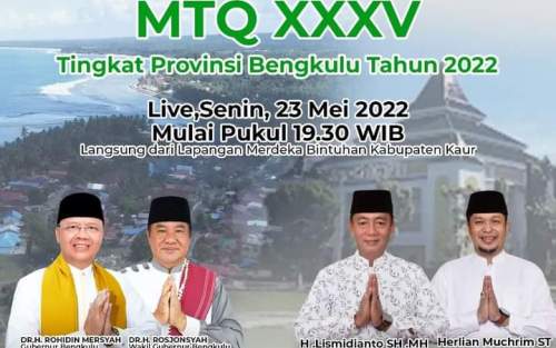 Pembukaan MTQ Ke XXXV Tingkat Provinsi Bengkulu 23 Mei