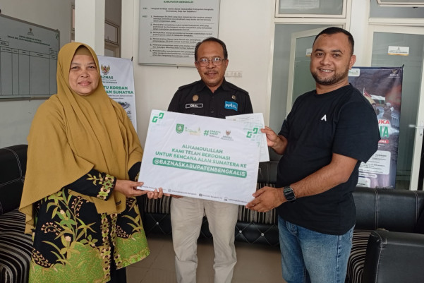 PWI Bengkalis Salurkan Donasi Kemanusiaan bagi Korban Bencana Sumatra