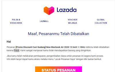 Awas Belanja di Lazada, Pesanan Gagal Data Diambil Seller