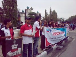 DPW LIRA Riau Ikut Aksi Simpatik Hari AIDS/HIV Se Dunia