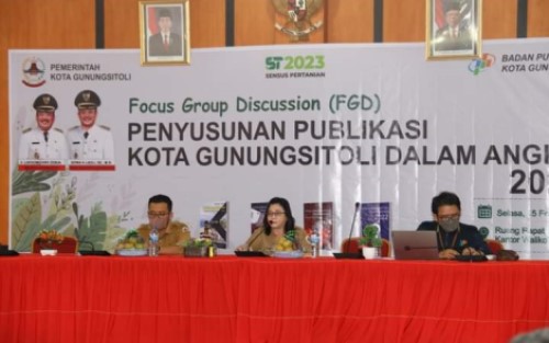 BPS dan Pemko Gunungsitoli Laksanakan FGD Penyusunan Publikasi