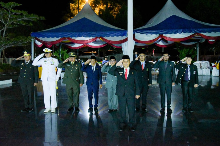 Wabup Bagus Santoso Pimpin Renungan Suci HUT ke-80 RI di Bengkalis Penuh Khidmat