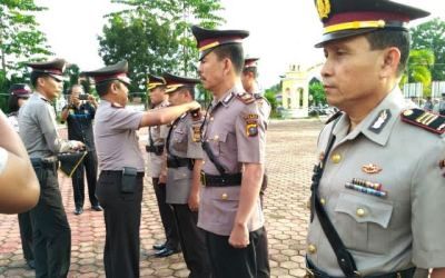 Kapolres Bengkalis Pimpin Sertijab Kapolsek Bukit Batu