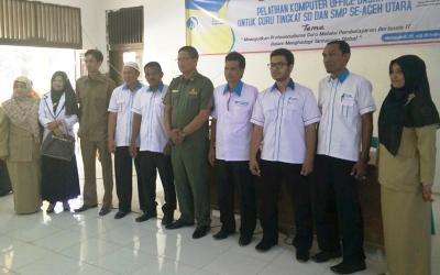 Guru SD-SMP di Aceh Utara Dibekali Ilmu Komputer