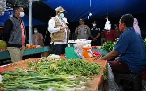 Bupati Alfedri dan Kapolres Siak Laksanakan Penertiban PPKM 