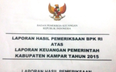 Penegak Hukum Kampar Diminta Tindaklanjuti Temuan BPK