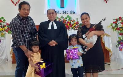 Perayaan Natal di Gereja HKBP Gambir Baru Berjalan Lancar