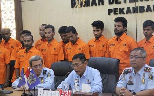 Korban Perdagangan Orang, 118 WNA Bangladesh Diamankan di Riau