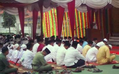 Panas dan Kabut Asap, Pemkab Rohil Gelar Shalat Istisqa