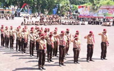 500 Anggota Pramuka Bengkalis Meriahkan HUT Pramuka