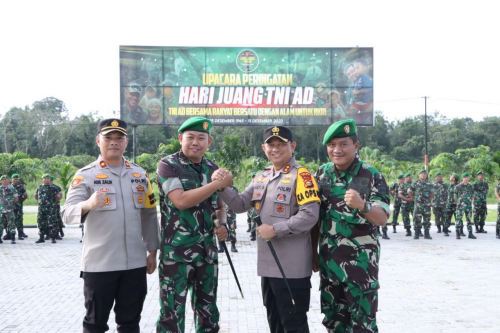 Polres Siak Bersinergi dengan TNI Gelar Apel Bersama Jelang Pemilu 2024