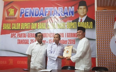 Panas! Pilbup Sidoarjo, Gerindra Mengerucut Dua Nama