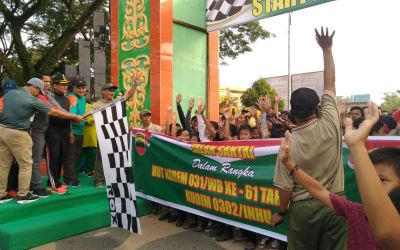 Wabup dan Dandim Inhu Lepas Peserta Jalan Santai