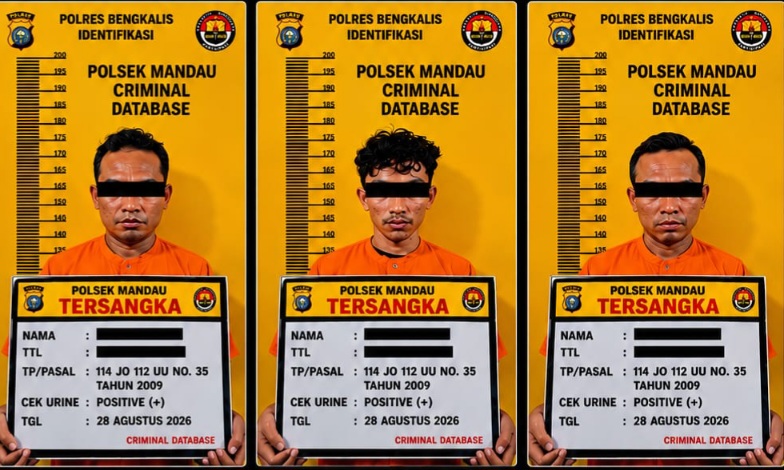 Polsek Mandau Gulung Sindikat Narkotika Diduga Jaringan Lapas