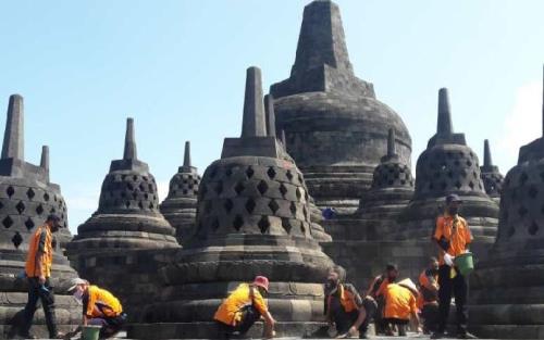 Borobudur jadi Laboratorium Konservasi Cagar Budaya