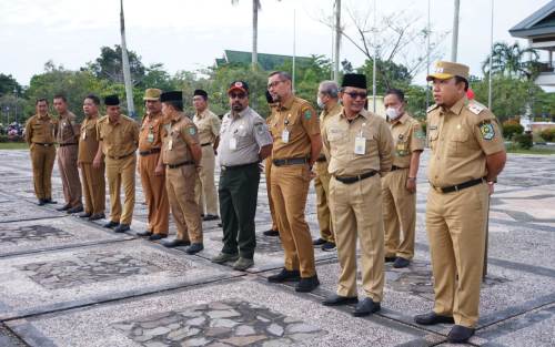 Pimpin Apel Senin, Wabup Husni Minta OPD Menghemat Anggaran