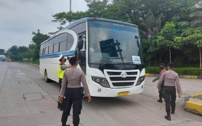 Update Pelanggaran PSBB Polresta Tangerang Hari ke-24