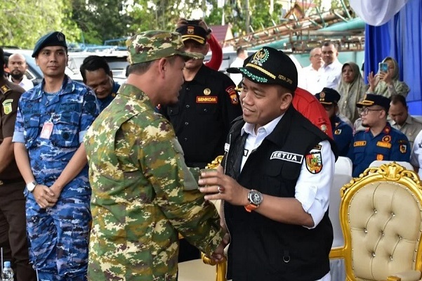 Ketua DPRD Kota Pekanbaru Muhammad Isa Lahamid Ikut Apel Siaga Karhutla