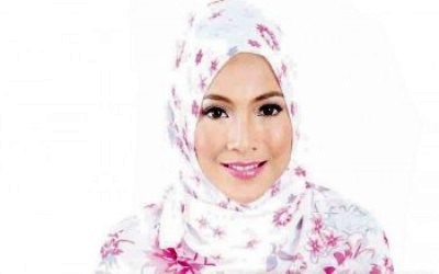 Ini Kreasi Hijab Paris Sulam Bunga