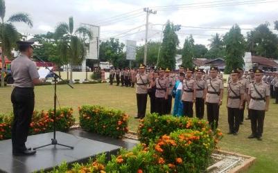 Waka Polres Kampar dan Beberapa Kapolsek Sertijab
