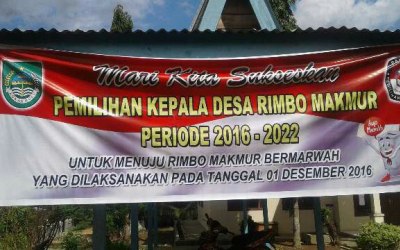 Desa Rimbo Makmur Pilih Masuk Kaputen Rokan Hulu