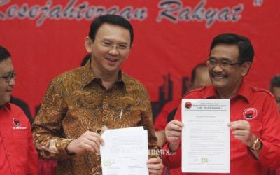 PDIP Akhirnya Usung Ahok-Djarot di Pilgub DKI 2017