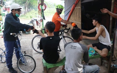 Kapolresta Tangerang Kampanyekan Prokes Sambil Bersepeda
