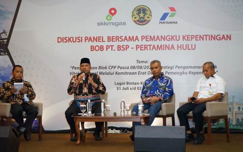 Bupati Alfedri Bahas Peralihan Kelola Blok CPP Kepada PT BSP