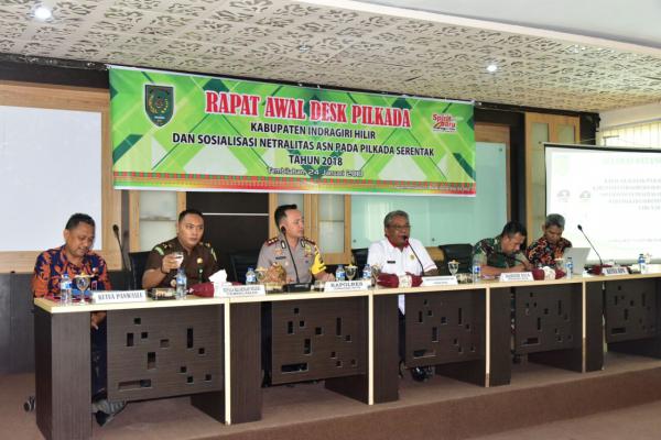 Asisten I Buka Rapat Awal Desk Pilkada Serentak Tahun 2018