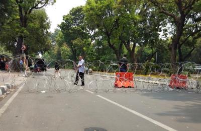 Polda Metro Tutup Jalan ke Istana Antisipasi Demo 