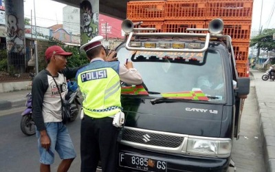 Inilah 4 Penindakan Polisi Untuk Kendaraan Odol