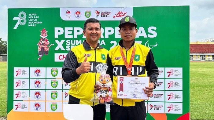 Atlet Meranti Sumbang Dua Medali untuk Riau di Peparpenas 2023