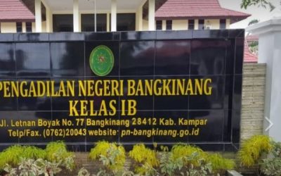 PN Bangkinang Agendakan Sidang Perdata Ahmad Fikri