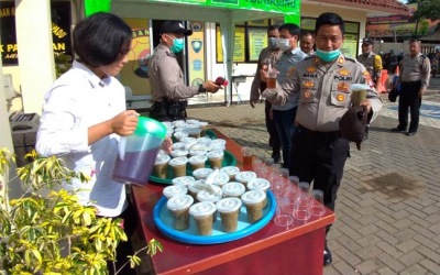 Senam AWS Hingga Extra Voeding di Polsek Panongan