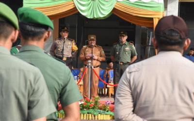 Bupati Bengkalis, Kapolres dan Dandim Apel Tiga Pilar