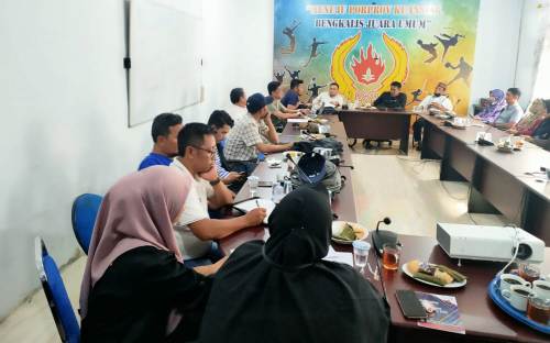 Jelang Porprov X Kuansing, KONI Bengkalis Gelar Rapat Finalisasi