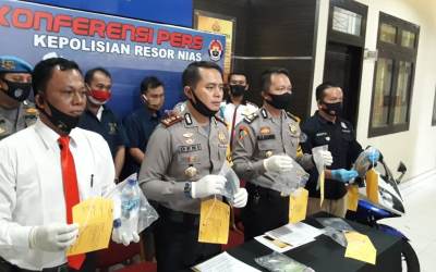 Polres Nias Ungkap Peredaran Sabu dengan 2 Tersangka