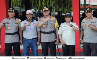 Polda Riau Lepas Tim Patroli Money Politik Pemilu