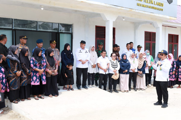 Teluk Lanus Kampung Terluar di Kabupaten Siak Sudah Miliki Pustu Plus