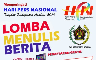 HPN 2019, PWI Asahan Taja Lomba Menulis Berita