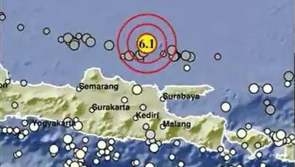 Selain Jakarta, Surabaya hingga Malang Terdampak Gempa Tuban